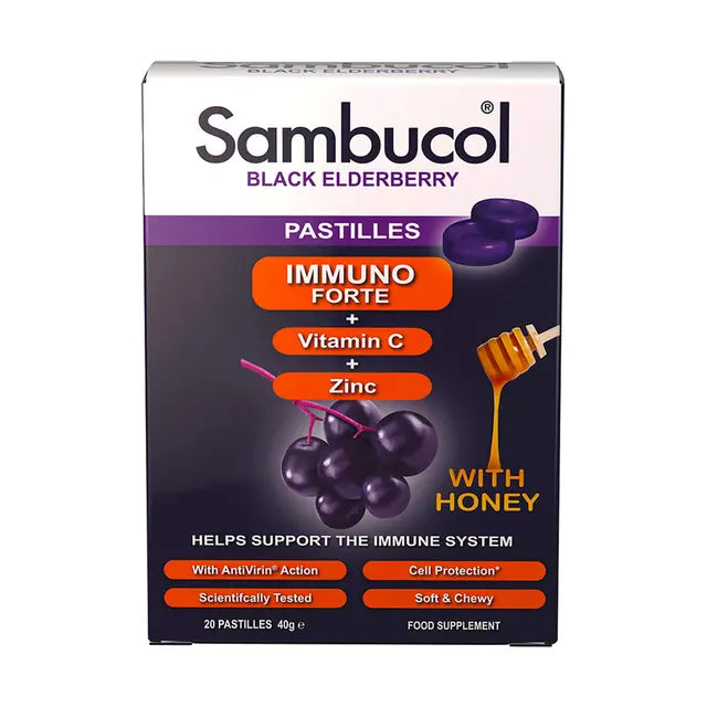 Sambucol Immuno Forte Black Elderberry Pastilles 20 Pack - View #10