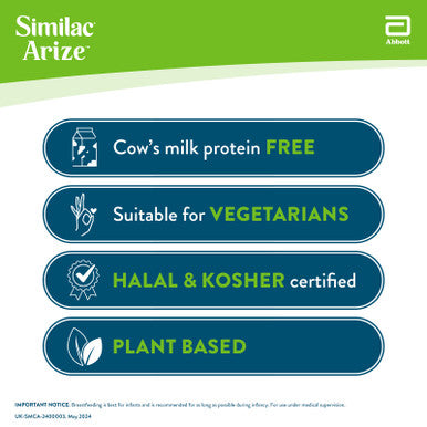 Arize Similac Cows Milk Protein Free Infant Formula From Birth