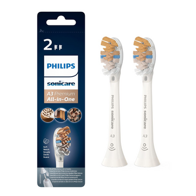 Philips Sonicare A3 Premium All-in-One Brush Heads White