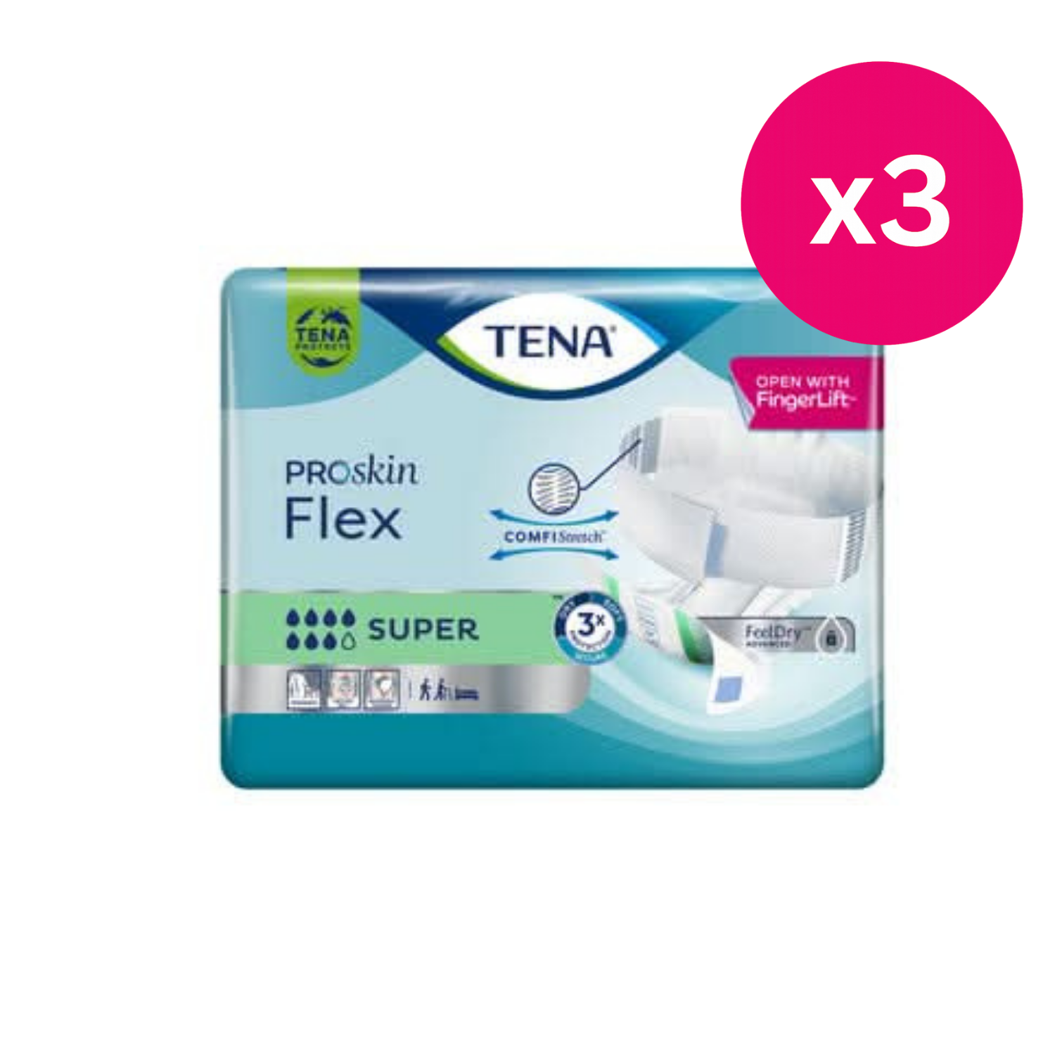 TENA Flex Super Extra Large 30 Pack | LloydsPharmacy
