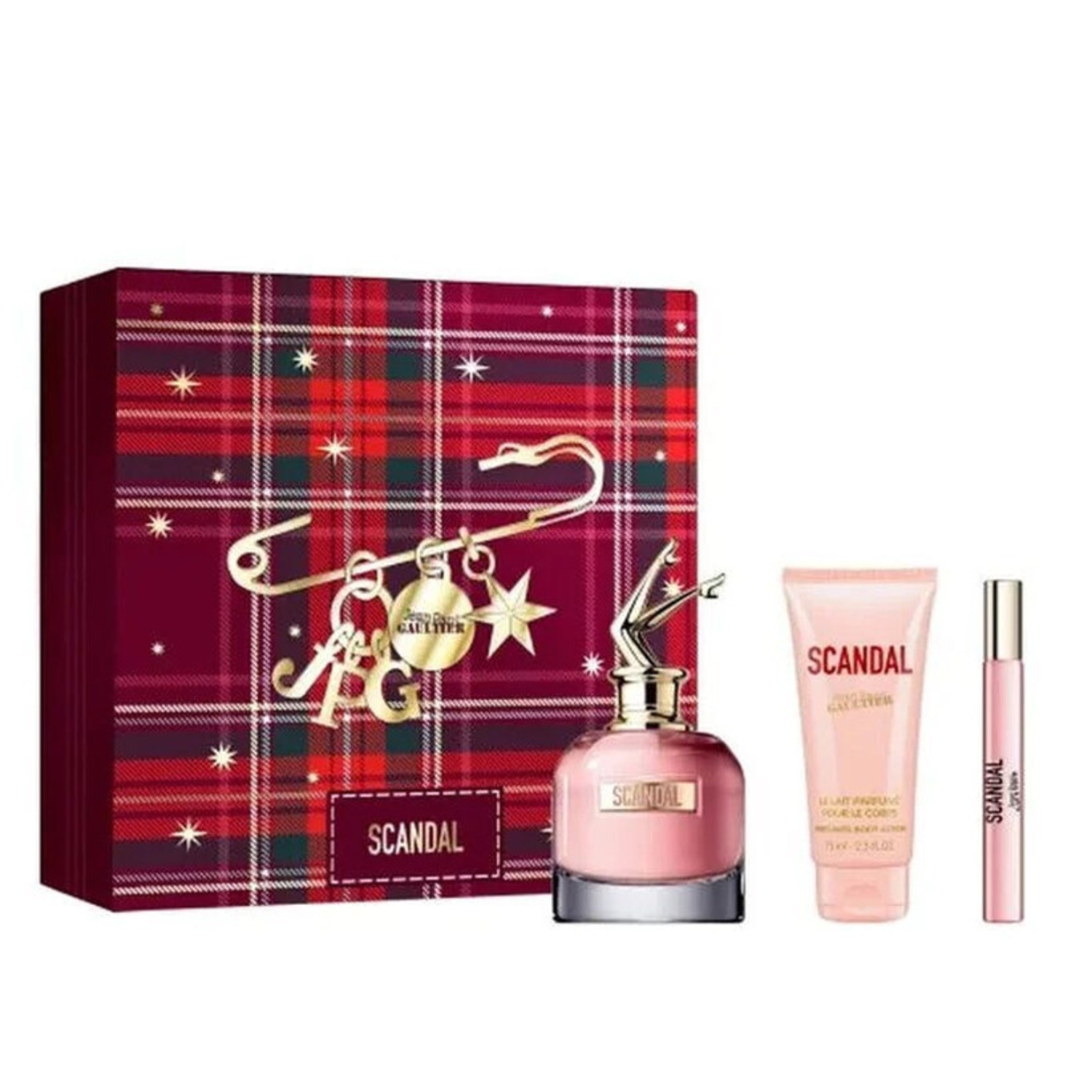Jean Paul Gaultier Scandal Gift Set EDP Spray 80ml + Body Lotion 75ml + EDP Spray 10ml