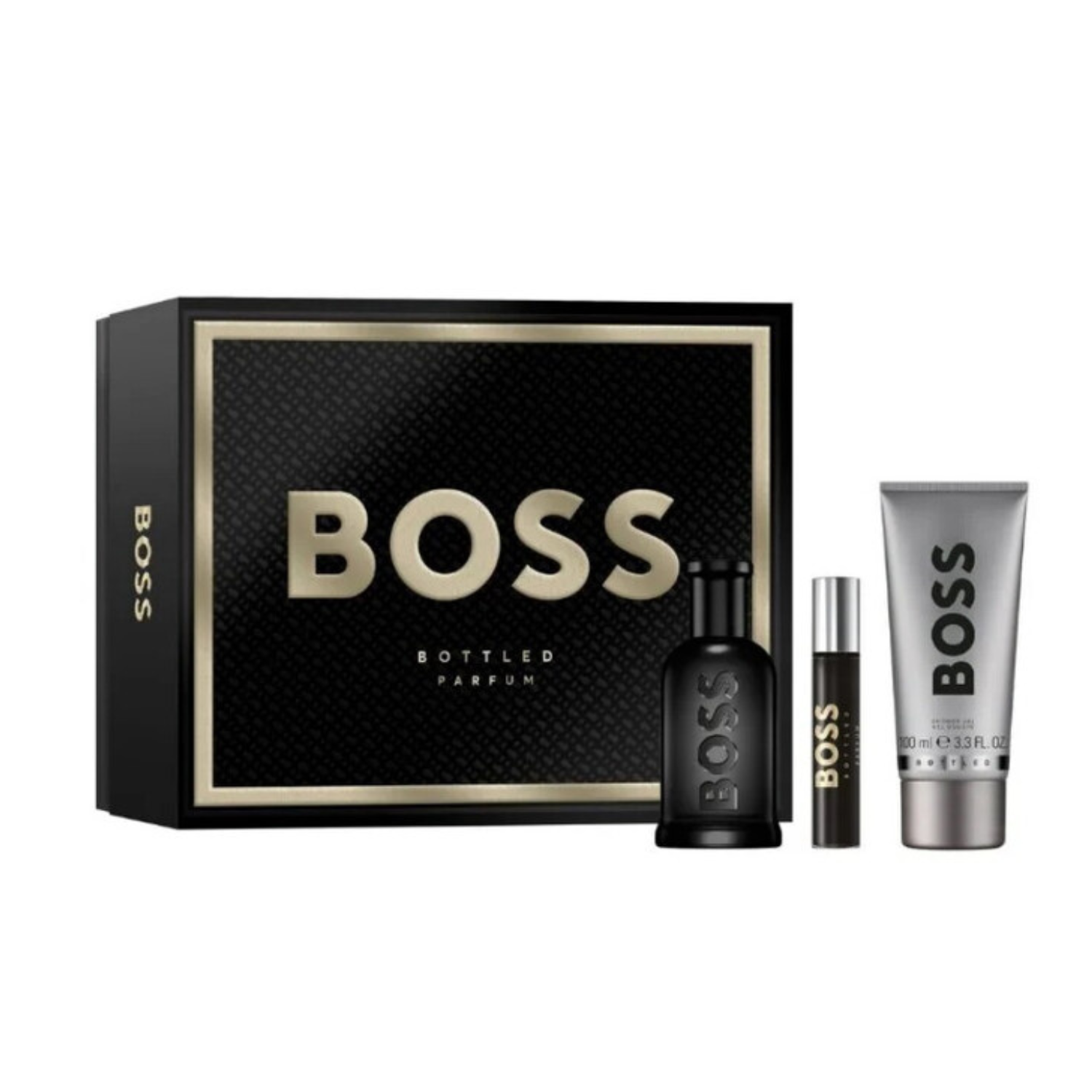 Hugo Boss Bottled Parfum Gift Set Parfum Spray 100ml + Shower Gel 100ml + Parfum Spray