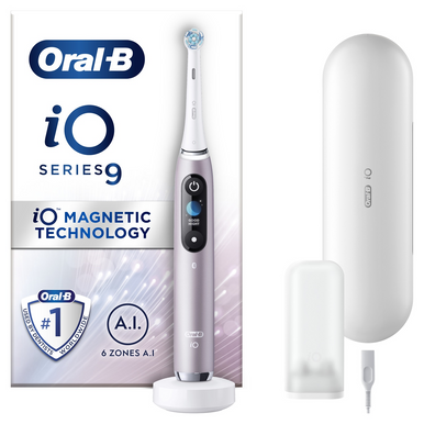 Oral-B iO9 Rose Quartz Electric Toothbrush | LloydsPharmacy