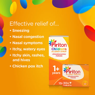 Piriton Hayfever & Allergy Relief Syrup for Children 150ml