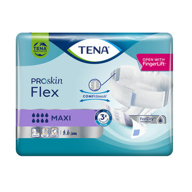TENA 22枚入り×4パック MAXI Mサイズ Flex PROskin TENA Flex 22 of Pack | Medium | Proskin Maxi おむつ・パンツ