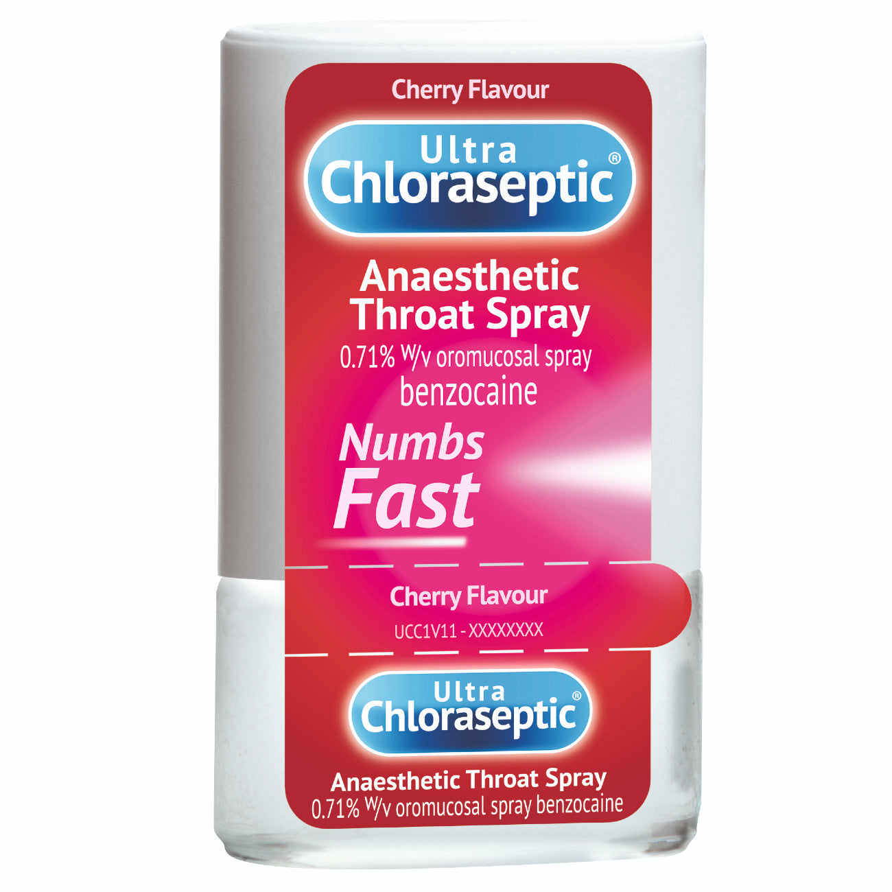 Ultra chloraseptic anaesthetic sore throat spray cherry flavour