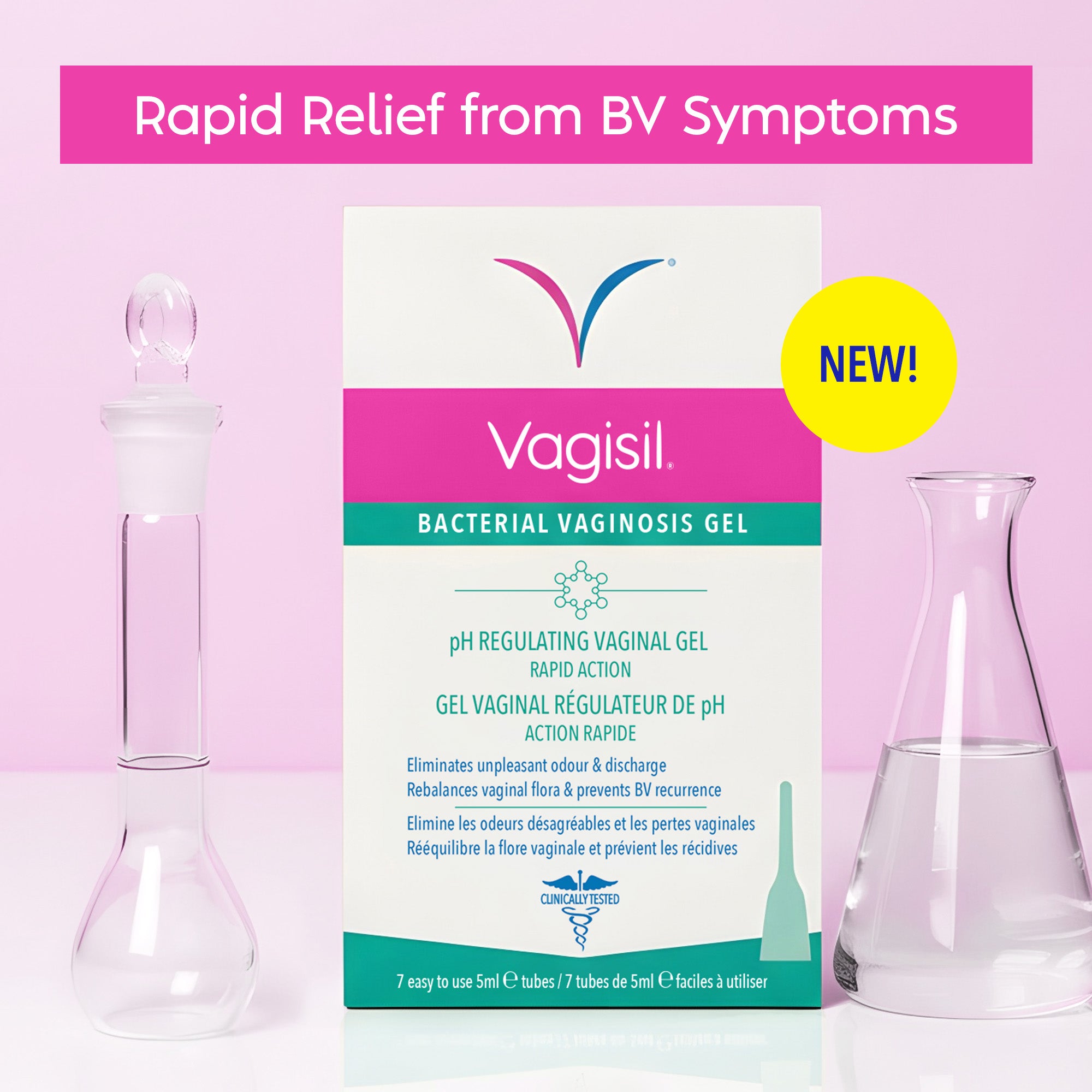 Vagisil Bacterial Vaginosis Gel 7 x 5ml | LloydsPharmacy