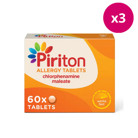 Piriton Allergy Tablets 60s x 3