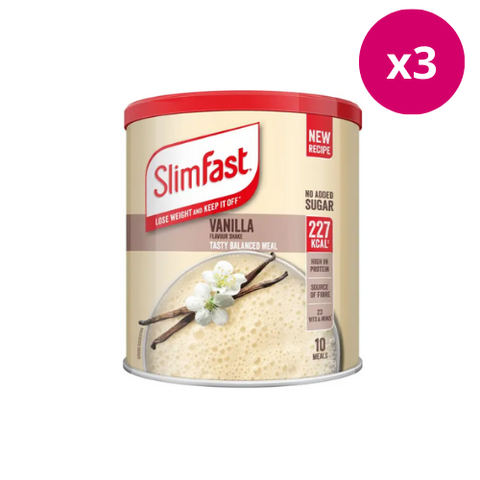 SlimFast Powder Tin Vanilla 365g X3