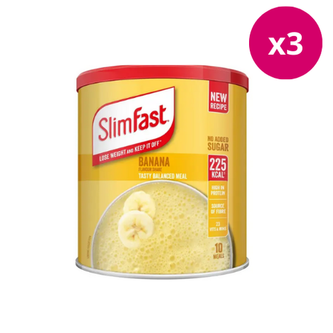 SlimFast Powder Tin Banana 365g X3