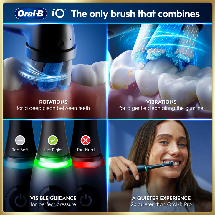 Oral-B iO9 Black Onyx Electric Toothbrush | LloydsPharmacy