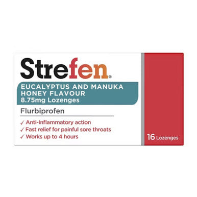 Strefen Eucalyptus and Manuka Honey Flavour 8.75mg Lozenges 16 Lozenges