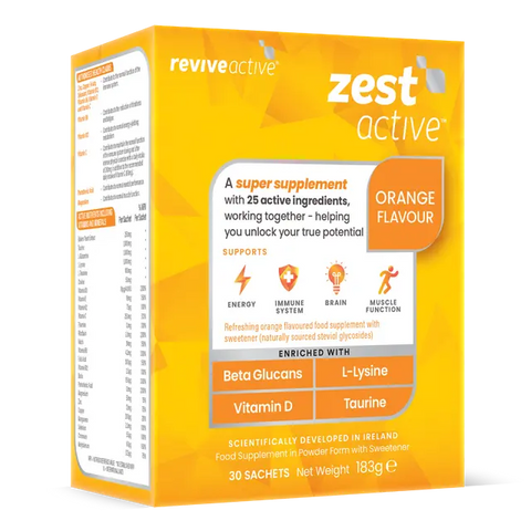 Revive Active Zest Active Energy Supplement Berry Burst Flavour 30 Day Pack