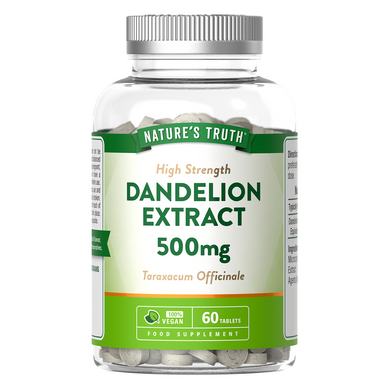 Nature's Truth Dandelion Extract 500mg  60 Tablets