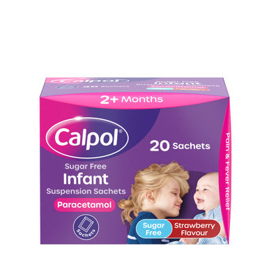 Calpol Sugar Free Infant Suspension Sachets 20 Pack
