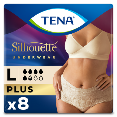 TENA Lady Silhouette Incontinence Pants Plus Large 8 Pack