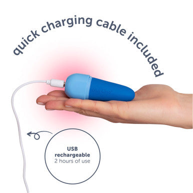 best vibrators to use with a partner Mini Silver Plus One Charger Bullet Vibrator Most Powerful main image 1