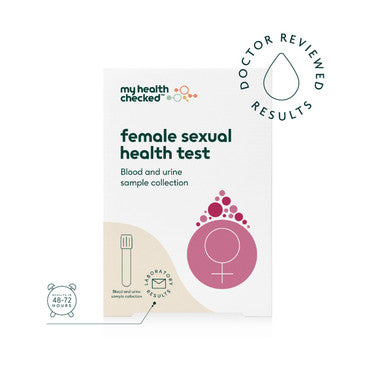 MyHealthChecked Female Sexual Health Blood & Urine Sample Collection Kit 1 Test