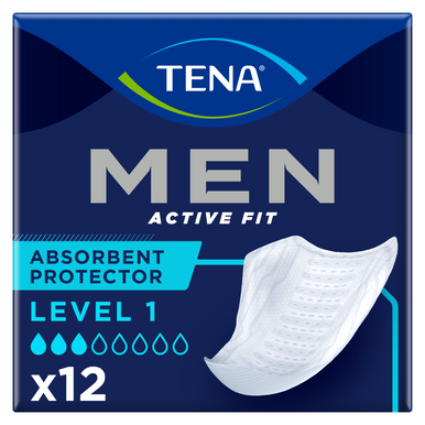 TENA Men Level 1 Incontinence Absorbent Protector 12 Pack