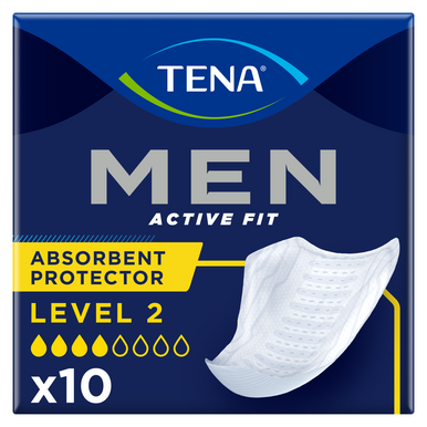 TENA Men Level 2 Incontinence Absorbent Protector 10 Pack