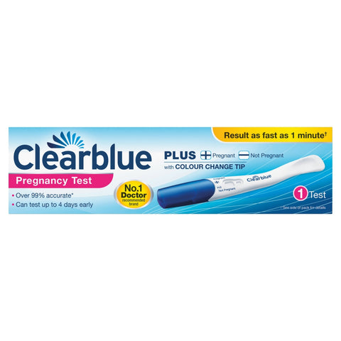 Clearblue plus pregnancy test with colour change tip