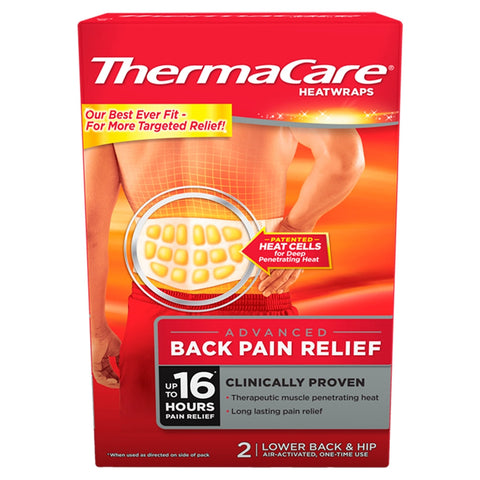 ThermaCare Lower Back & Hip Heat Wraps Large/Xlarge