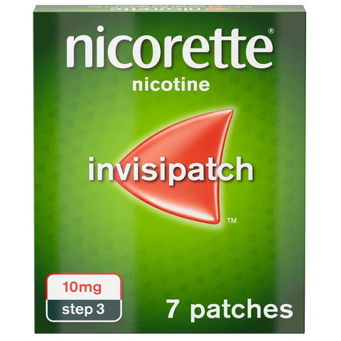 Nicorette® Step 3 Invisi 10mg patch nicotine 7 patches (Stop Smoking Aid)
