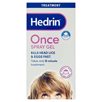 Hedrin once spray gel