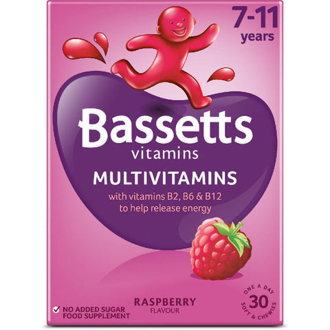 Bassetts 7-11 multivitamins raspberry chewies