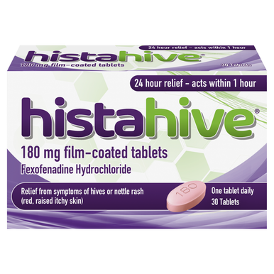 Histahive Fexofenadine 180mg 30 tablets