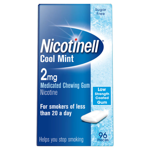 Nicotinell gum stop smoking aid 2mg mint