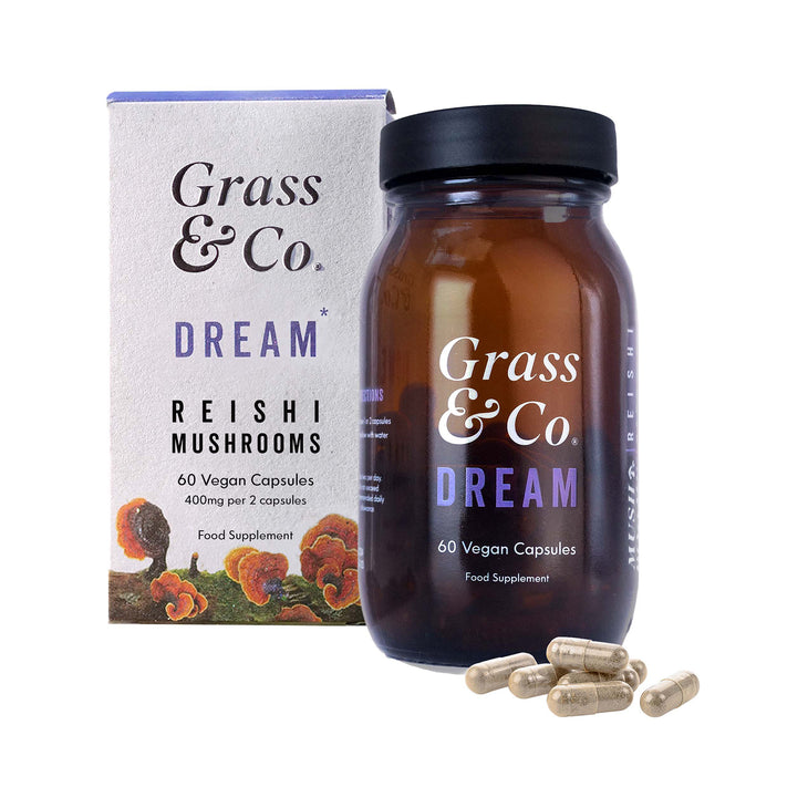 Grass & Co. DREAM Reishi Mushrooms with Magnesium + Sage, 60 Vegan