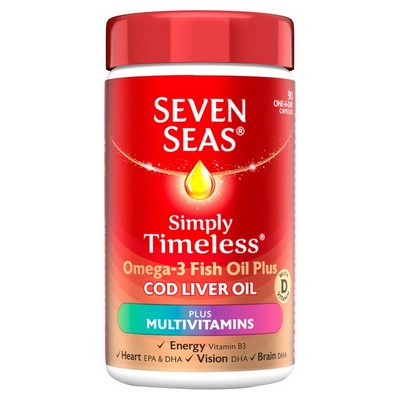 Seven Seas One A Day Pure Cod Liver Oil Plus Multivitamins 90 Capsules