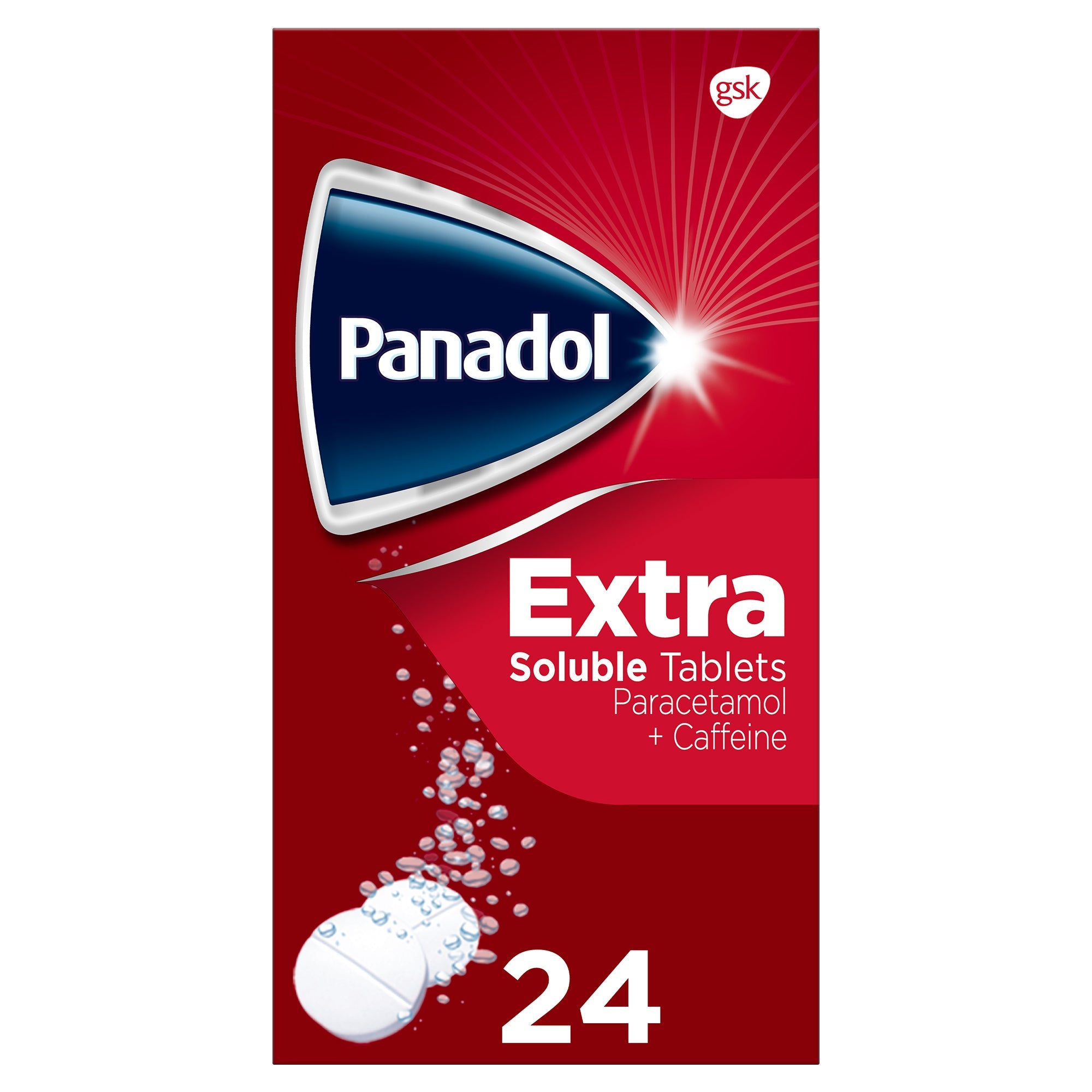 Panadol extra 500mg paracetamol + caffeine soluble tablets – LloydsPharmacy