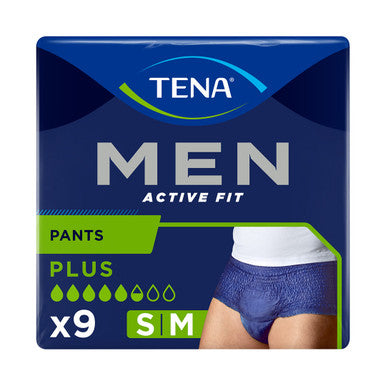 TENA Men Active Fit Incontinence Pants Plus Medium 9 Pack