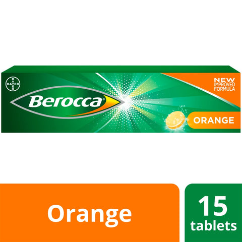 Berocca orange flavour effervescent tablets