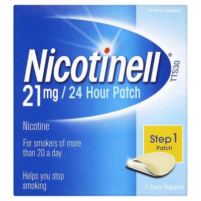 Nicotinell 24-hour patch 21mg 7 day supply - step 1