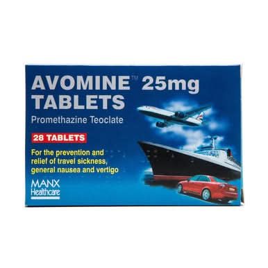 Avomine Tablets 25mg 28s | LloydsPharmacy