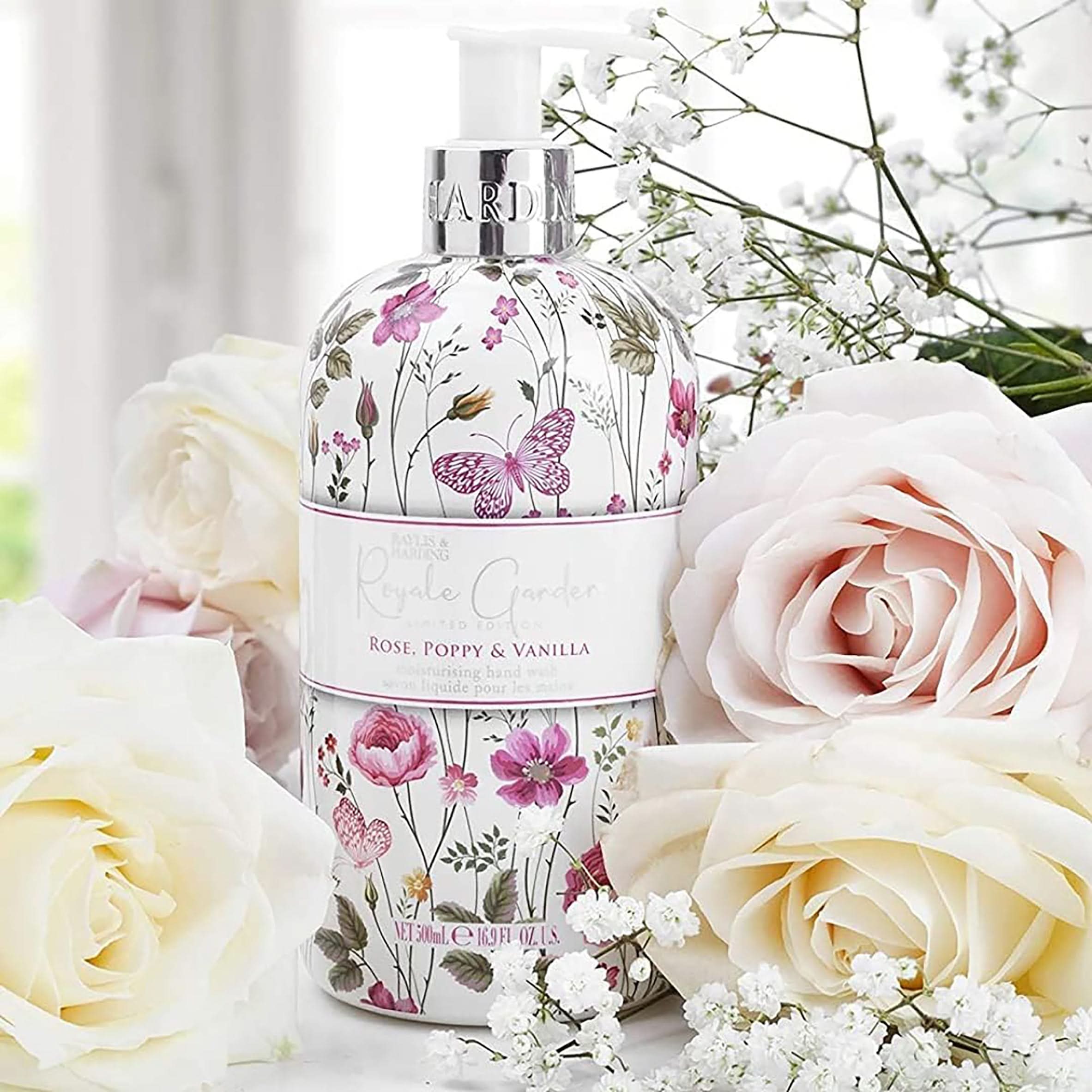 Baylis & Harding Royale Garden Rose, Poppy & Vanilla Hand Wash 500ml ...