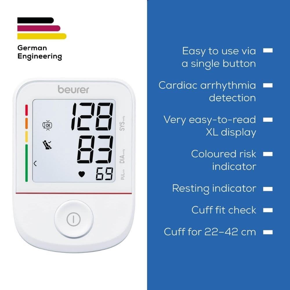 Beurer BM23 Blood Pressure Monitor with Scan & Save Function ...