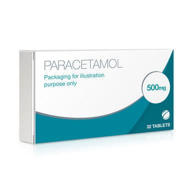 Paracetamol 500mg 32 Tablets or Caplets