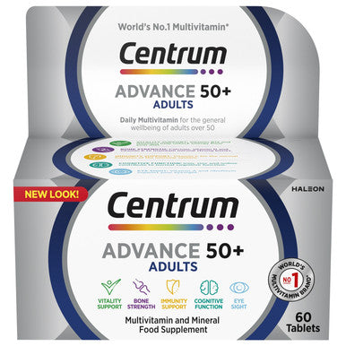Centrum Advance 50+ Multivitamins & Minerals 60 Tablets