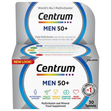 Centrum Men 50+ Multivitamins & Minerals 30 Tablets