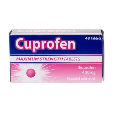 Cuprofen Maximum Strength 400mg 48 Tablets | LloydsPharmacy