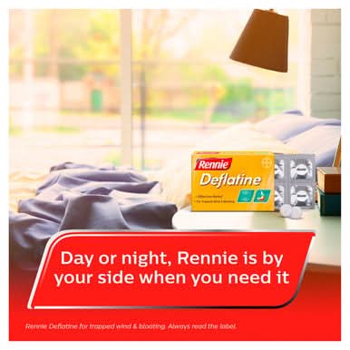 Wind Less Tablets Deflatine Heartburn, Indigestion & Trapped Wind Relief 36 Tablets ...