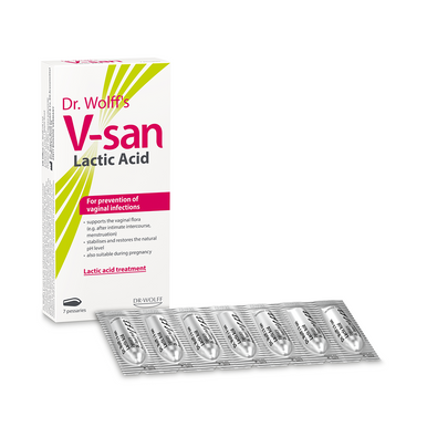 Dr Wolffs V san Lactic Acid 7 Pessaries
