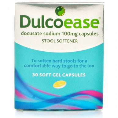 DulcoEase Stool Softener 30 Gel Capsules