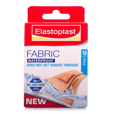 Elastoplast Fabric Washproof Plasters 18 Pack