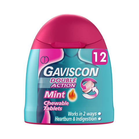 Gaviscon Double Action chewable tablets mint