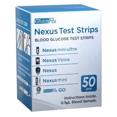 GlucoRx Nexus Glucose Test Strips | LloydsPharmacy